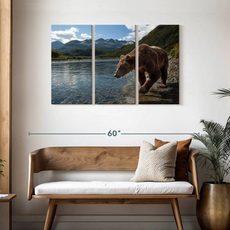 Brampt Katmai Brown Bear, 28" H x 45" W