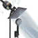 Filtered Rain Shower Head, High Pressure 8?Square, And 5 Settings Handheld Shower Filter Combo With Self-Adhesive Holder/1.5M Hose