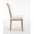 Fiquett Linen Upholstered Solid Wood King Louis Back Side Chairs (Set of 2)-1535325504-1536458011