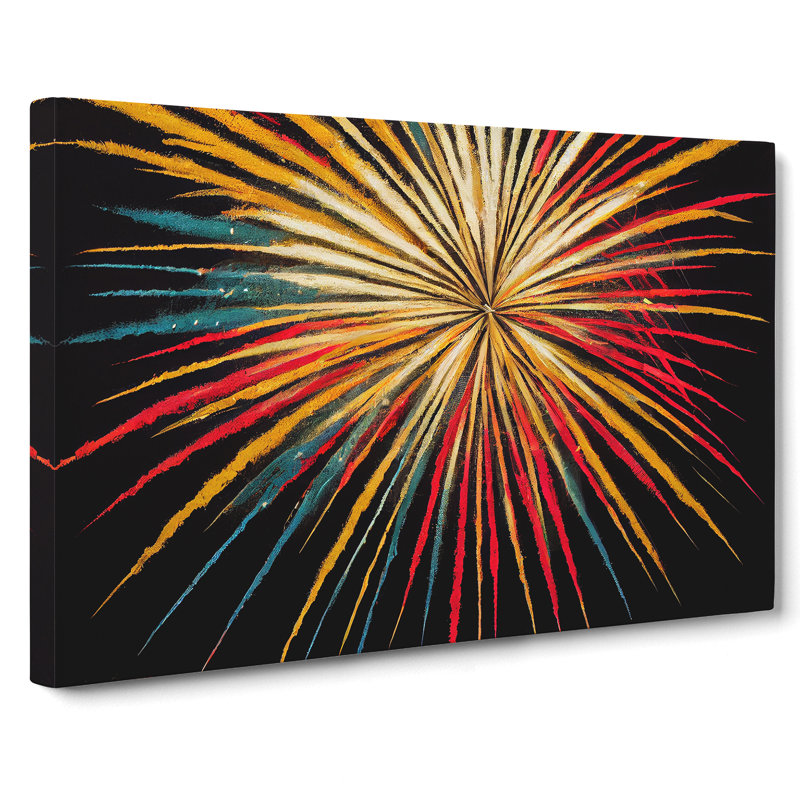 Unbeatable Fireworks - Wrapped Canvas, 40cm H x 60cm W x 3cm D