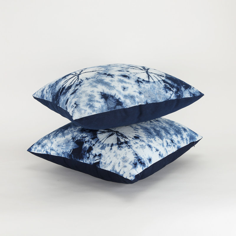 Hand Deyed Indigo Blue Pillow