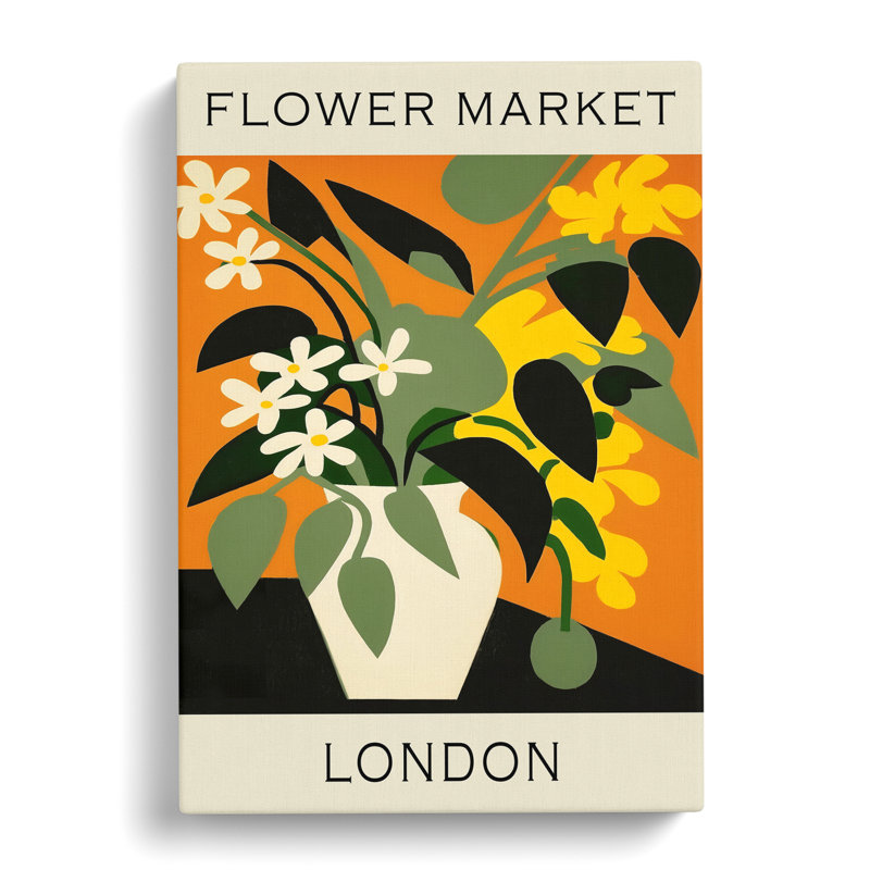 XMKTMKT-610 The London Flower Market Exhibition No. 4 - Wrapped Canvas Print, 50cm H x 35cm W