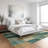 Machine Washable Indoor/Outdoor Chantille ACN2376 Abstract Rug-846854737