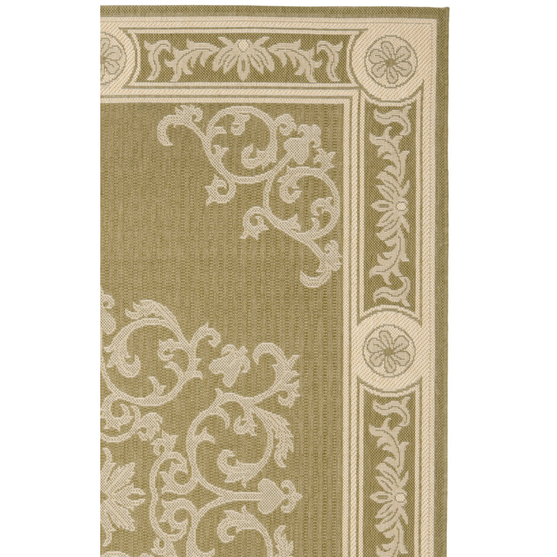 Tapis oriental d'intérieur / extérieur Galena Performance, Rectangle 4 pi x 5 pi 7 po