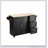Kitchen Island & Kitchen Cart, Mobile Kitchen Island with Extensible Rubber Wood Table Top