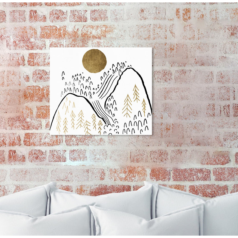 'Moon Over The Mountains' Print, 16" H x 13" W, Wrapped Canvas