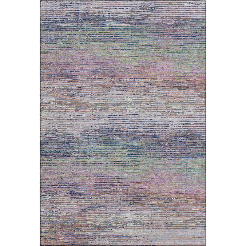 Premium Machine Washable Alijah AMF1264 Stripes Rug, Rectangle 2'6" x 3'10"