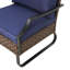 Chaise de terrasse avec coussins Heiman