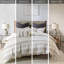 Housse de couette très grand / très grand en coton très anthracite, 100% coton, bouton, 4 coins à nouer, chambre à coucher et boutons, coins attachés,-125074309