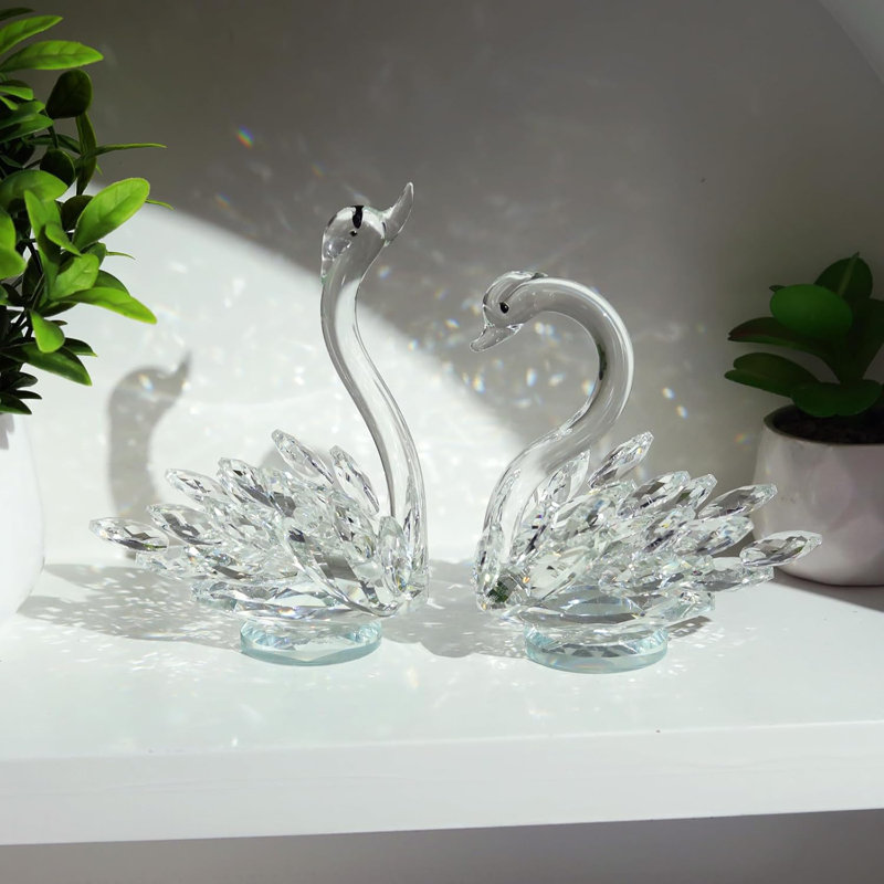 Figurines de cristal 2 pièces