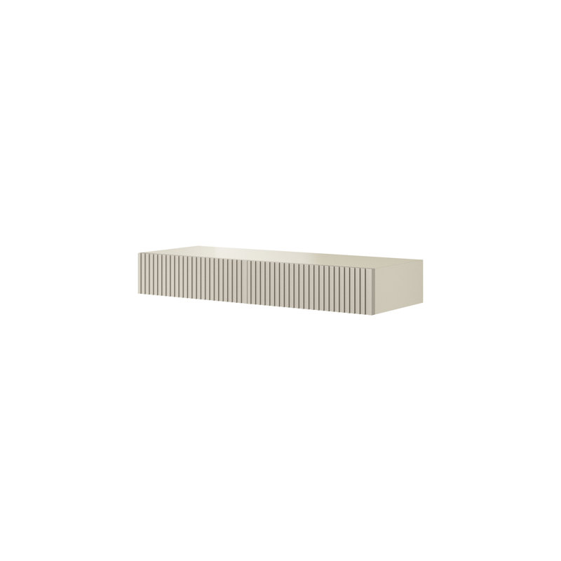 Alusine Commercial Use 100Cm W Rectangular Floting Desk, Cream
