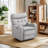  Myah 36.6''W Modern Faux Leather Power Recliner Chair With Swivel and Rocker, USB Port and Type-C Port -998378029