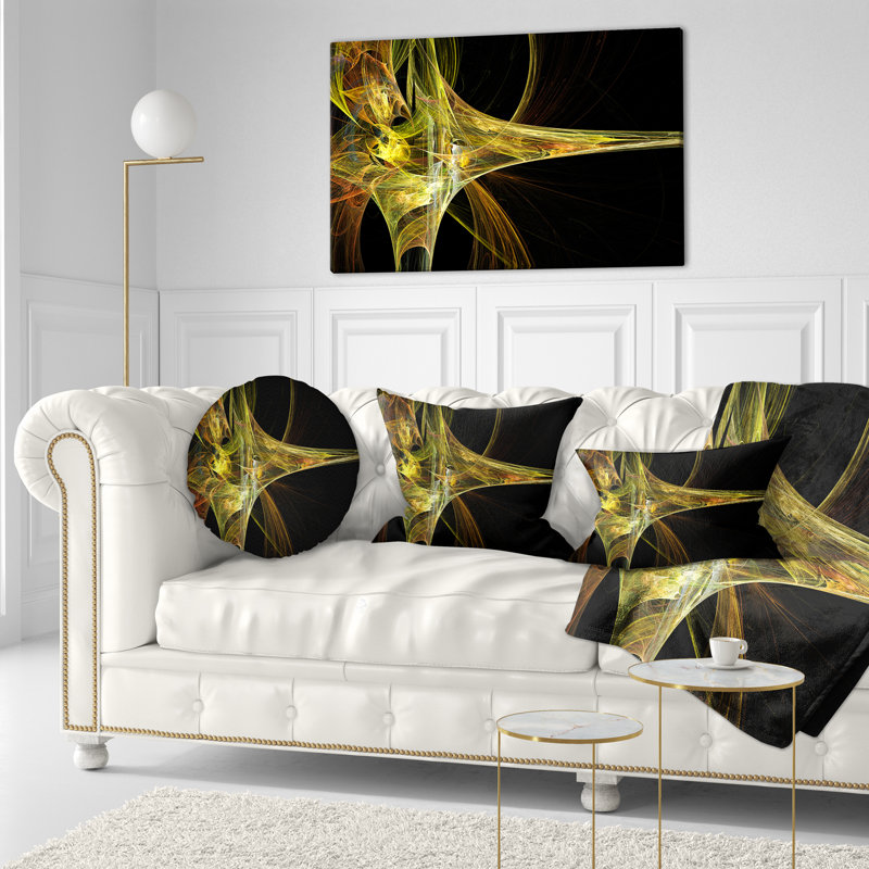 Coussin lombaire , Jaune / Noir