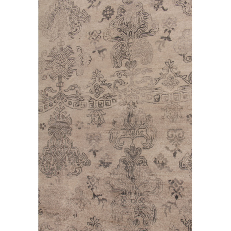 Lisbon Oriental Area Rug in Ivory, Rectangle 9' x 12'
