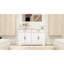 White Buffet Storage Cabinet With 2 Drawers And 4 Doors, 55.96". Look For Various Rooms. & Stable 55.96" Large Sideboard In White. Drawers, Doors Dining Room. Wood Grain Finish Construction