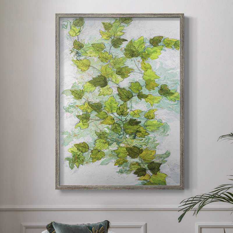 Ivy, reproduction encadrée - bois massif, H 11 po x l 9 po