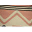 Tapis géométrique rose à motif oriental kilim 8 x 11