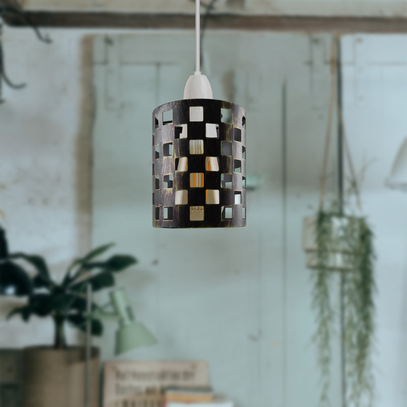 13.5cm H Metal Drum Lamp Shade ( Uno ), Brushed Brass