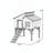Elevated Fir Wood Chicken Coop with Ventilated Windows and Nesting Box