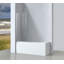 700mm W x 1400mm H Semi-Frameless Tub Door with Clear Glass