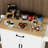 Kitchen Island Cart With 1 Drawer, 2 Doors, Storage, Adjustable Shelves, Towel Rack, Seasoning Rack - White Rolling Style Storage , And Rubber Wood Top-120997053