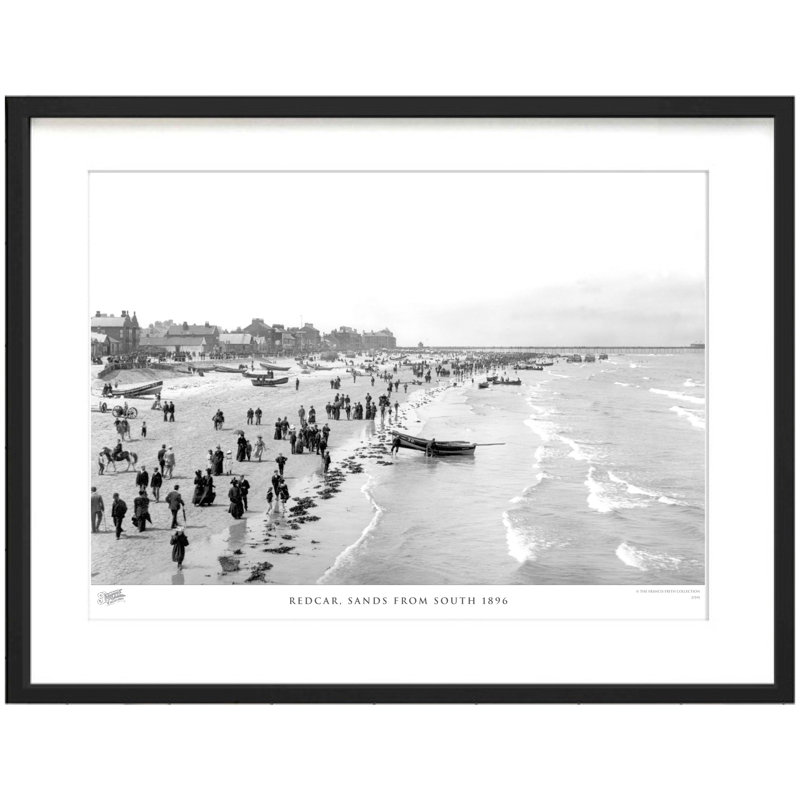 Redcar, Sands From South 1896 - Single Picture Frame Print, 60cm H x 80cm W x 2.3cm D