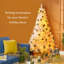 Sapin de Noël artificiel Douglas 6 pi avec branches réalistes, 250 lumières DEL blanc chaud et 1000 pointes-674353079