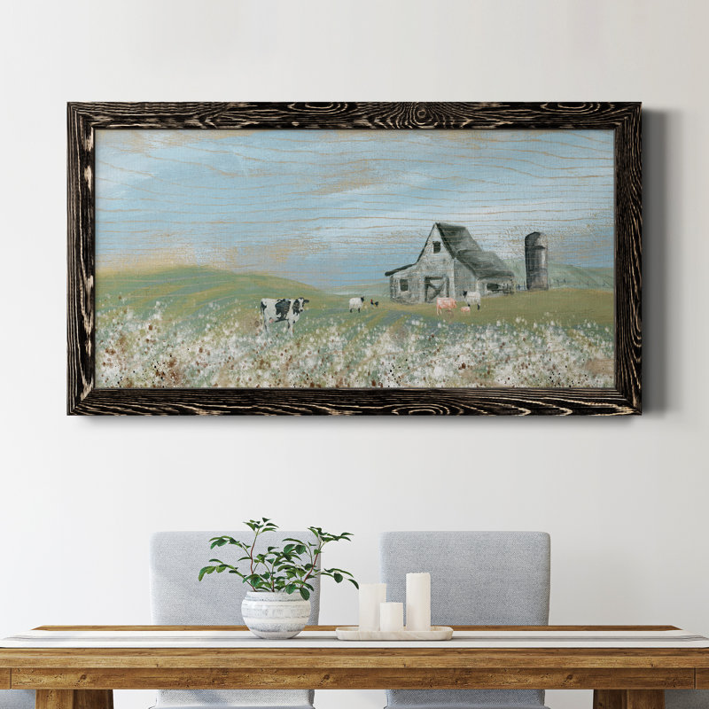Cotton Fields - Peinture sur toile encadrée, Noir