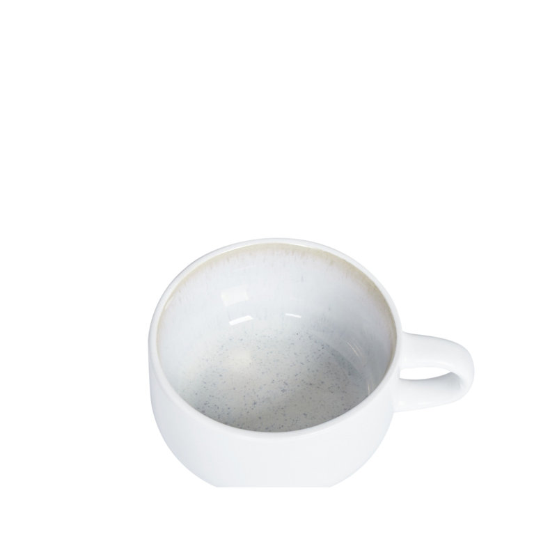 Handmade Stoneware Teacup and Saucer