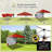 CROWN SHADES Canopy Tent 10x10 Pop Up Canopy Outdoor Shade with Pockets Sidewall, Easy Up Sun Shelter with One Person Set Up Centre Lock, Portable Instant Camping Beach Canopy Tents, Pink-108162905