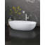 Barcelona Solid Surface Oval Vessel Bathroom Sink-51000233