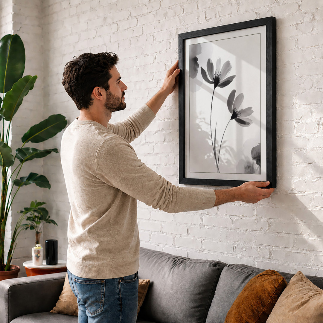 Delicate Blooms Botanical - Framed Print