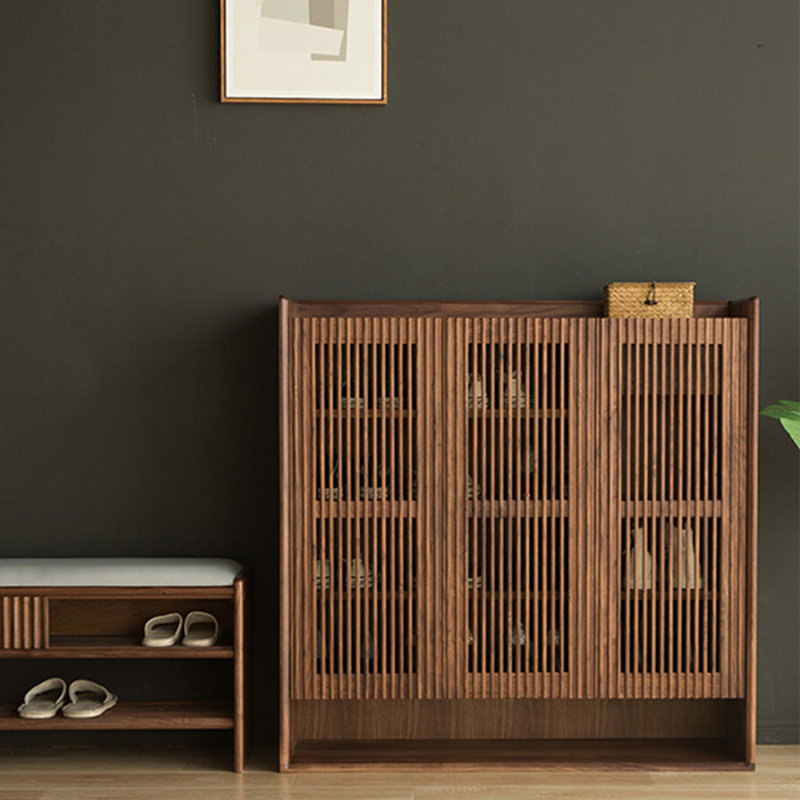 Armoire de rangement légère pour chaussures avec porte de clôture légère