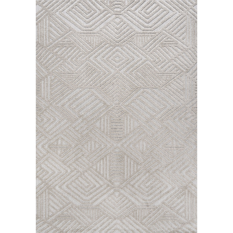 Tapis intérieur / extérieur beige Raphael, Rectangulaire 3 pi x 5 pi