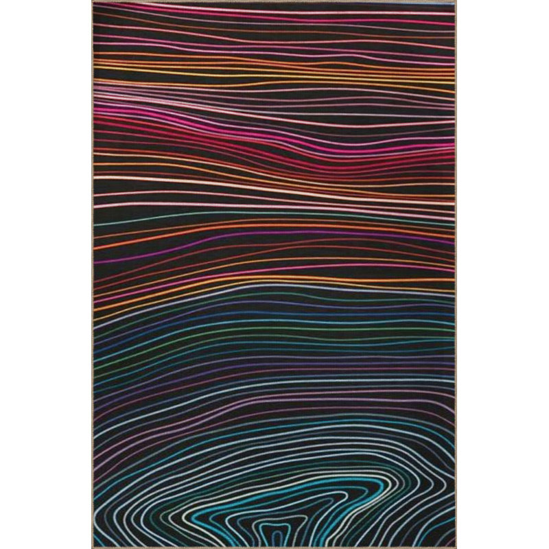 Tapis en polypropylène à imprimé numérique Xumar, Rectangle 2 pi 8 po x 5 pi
