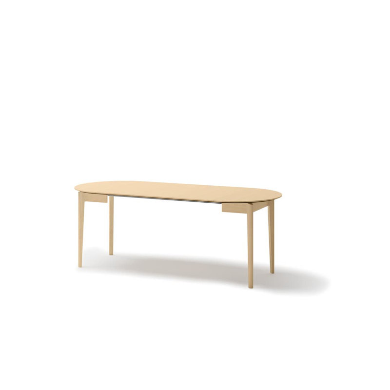 Plot PT-05: Elegant Light Oak Extendable Dining Table | Versatile Dining Solution - W90-210cm