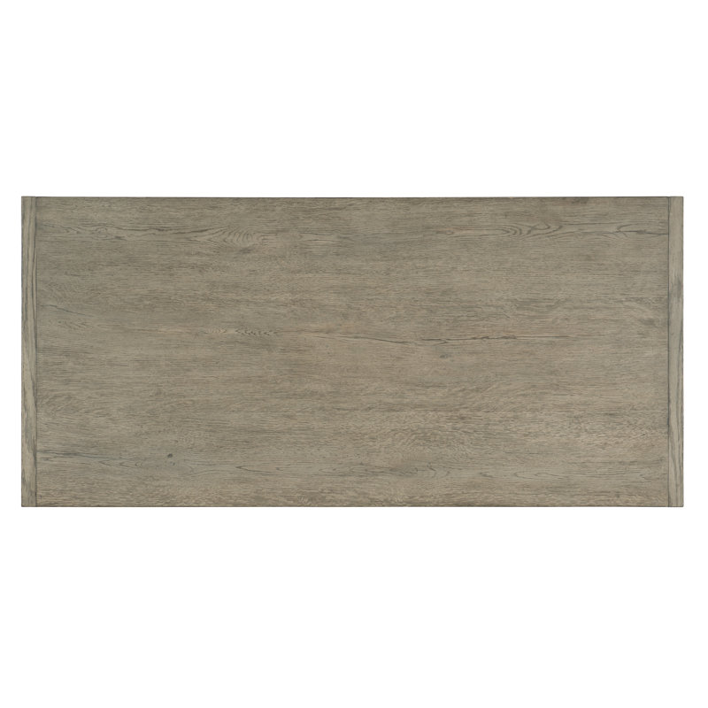 Gray Oak Veneer Extendable Counter Height Dining Table