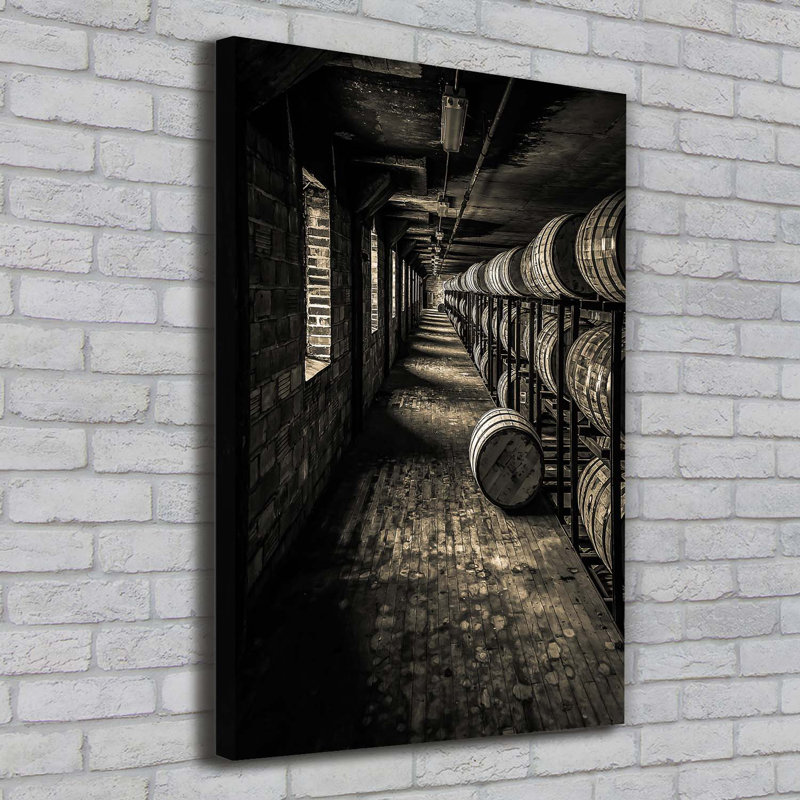 Bourbon Barrels - Wrapped Canvas Print