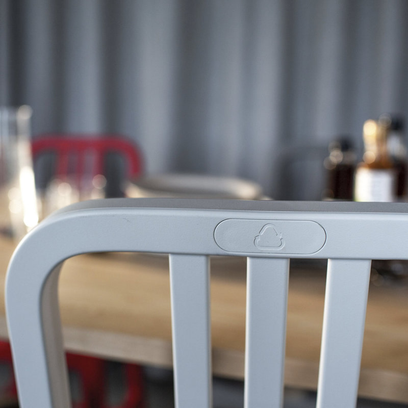 111 Navy® Side Chair by Coca-Cola, Flint Gray