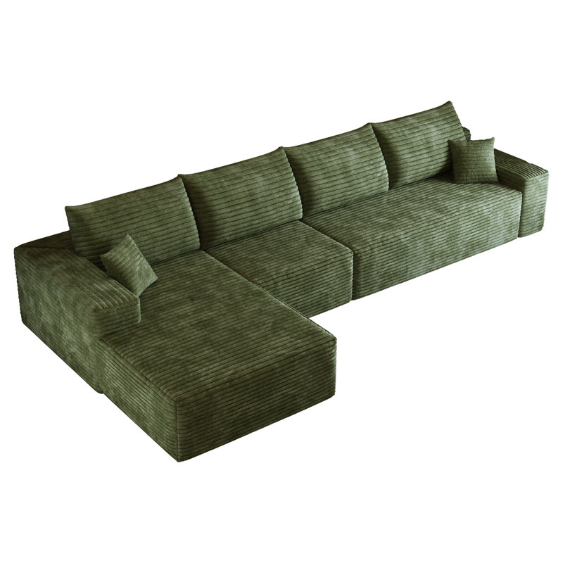 Canapé modulaire Cloud, H 37,8 po x l 135 po x P 69,7 po, Orienté à gauche (vu de face)