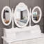 Ensemble de meuble-lavabo avec tabouret et miroir Highview-1287932418