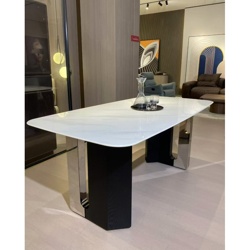 Rectangular Dining table with marble