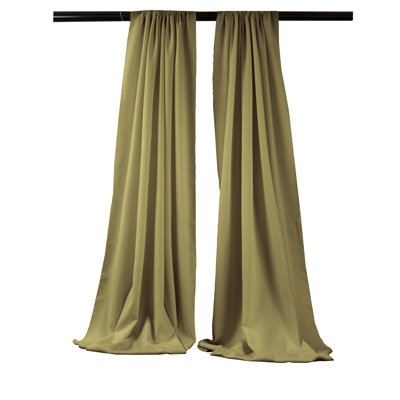 Paire de rideaux semi-transparents en polyester Angiens