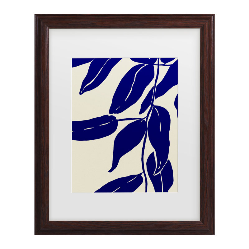 Art encadré par feuilles de bolognaise bolognaise, H 16,75 po x l 13,75 po