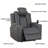 Tiertza Power Leather Recliner W/ Cup Holder, LED Lights, USB Port-2006503189