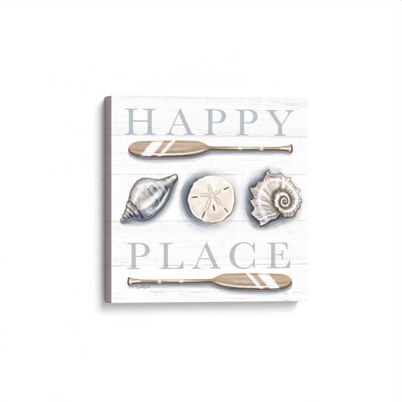 «Happy Place» par Elizabeth Tyndall, reproduction d'art, L 36 x H 36, Ne s’applique pas, Toile non encadrée