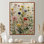 «Delicate Wildflower Wall - Wildflowers Wall Art», impression sur toile à motif floral rouge