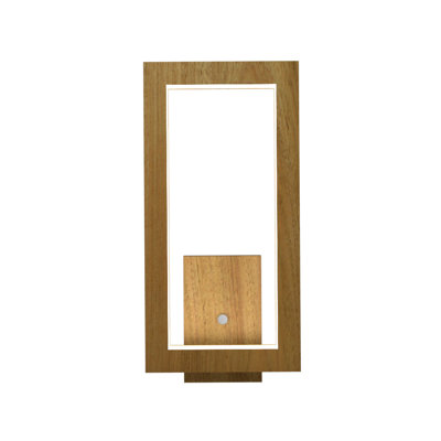 Frame Manufactured Wood LED Flush Mounted Sconce