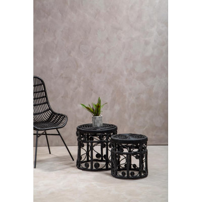 Beneduce Rattan Accent Stool