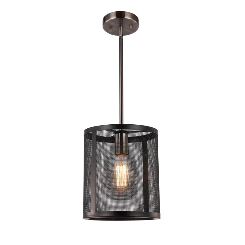 Luminaire suspendu à cylindre simple 1 lumières Shanda